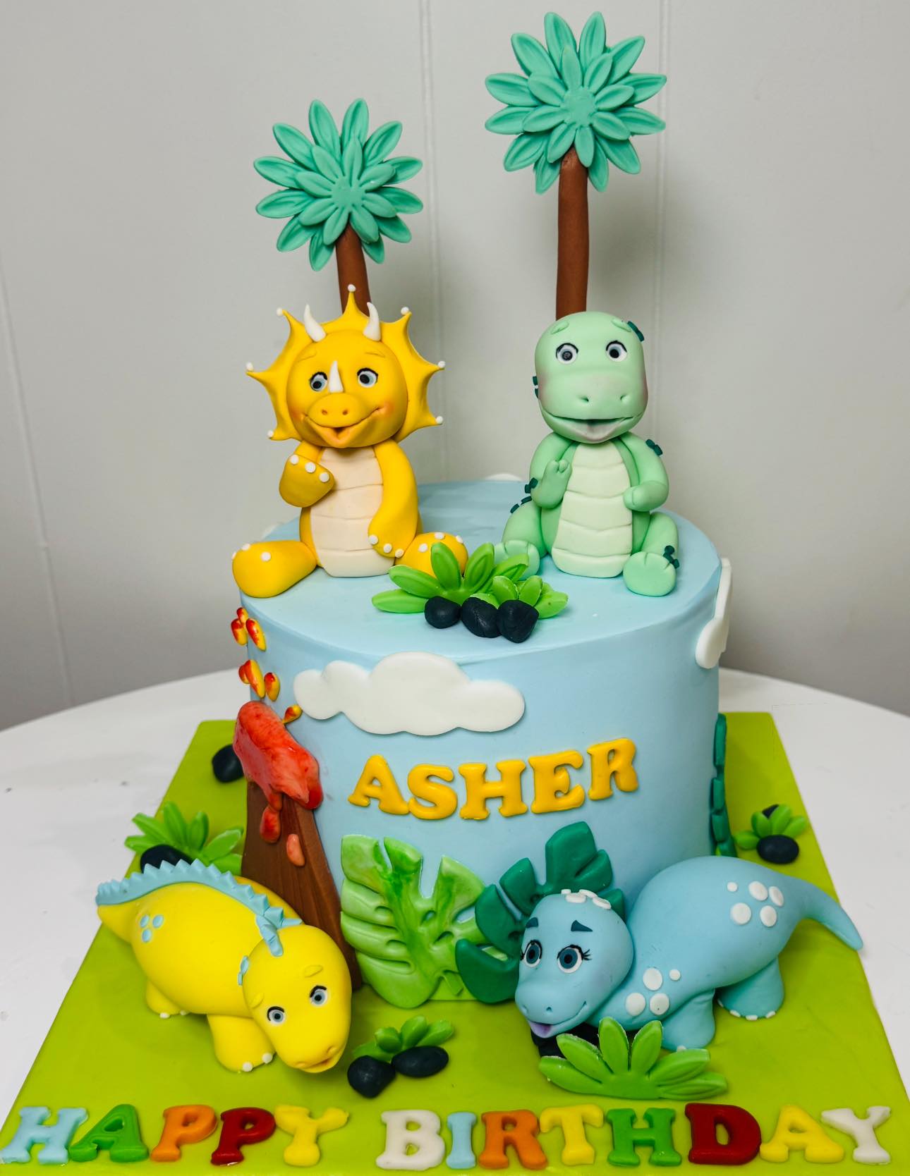 Cute Animal Birthday Cake